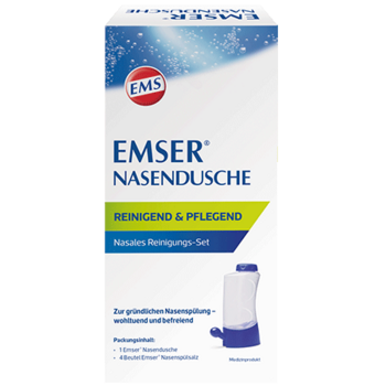 Emser Nasendusche mit 4 Beuteln Nasenspülsalz