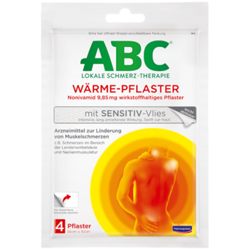 ABC Lokale Schmerz-Therapie Wärme-Pflaster mit Sensitiv-Vlies